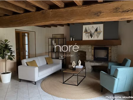 maison 3 pièces avec grand jardin et garage