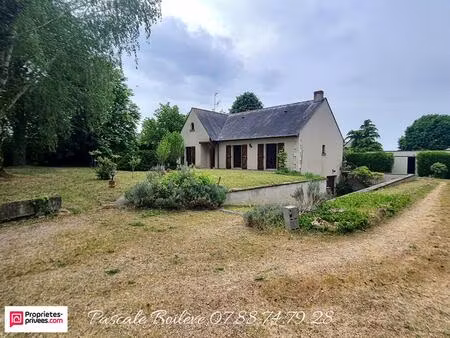 maison sur sous-sol avec terrain arboré - vernoil le fourrier (49390)