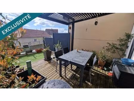 investissement uniquement – nue-propriété (occupé) – duplex rdc 81m2 avec terrasse  garage