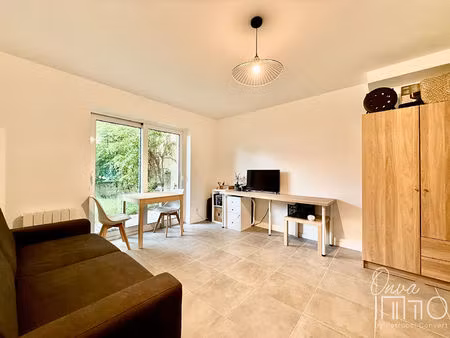 bron - studio rénové avec jardin privatif de 25m²