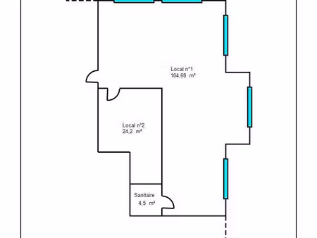vente boutique/local commercial 134 m²