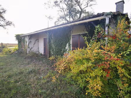 terrain avec maisonnette et garage sur sommières du clain
