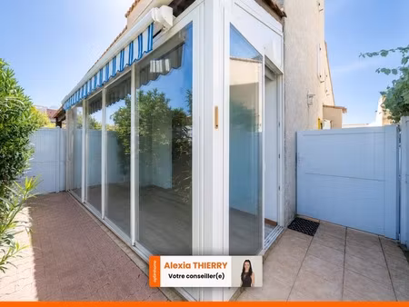 rochelongue. appartement 2 pièces en rez-de-jardin
