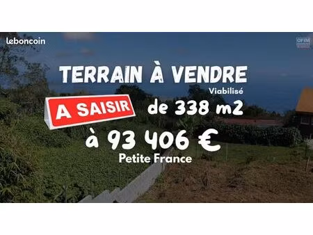 terrain 338 m² saint paul