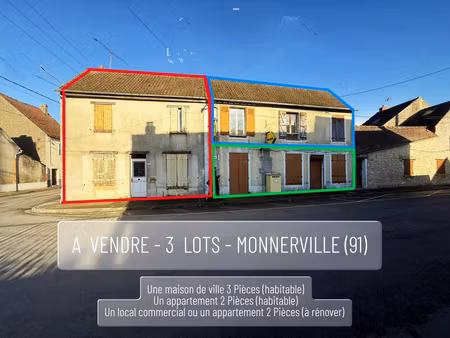 opportunité pour investisseur à 10 mns d'etampes ! maison avec appartement et local profes