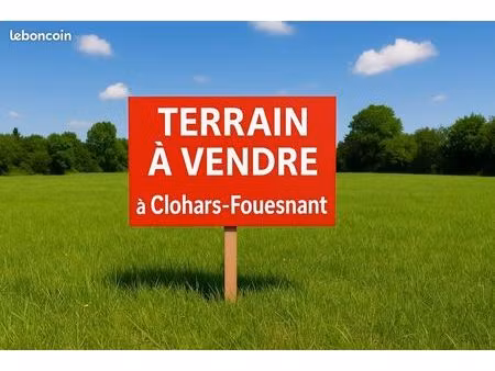 terrain 1 090 m² clohars fouesnant
