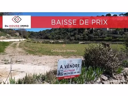 terrain 1261 m² cotignac