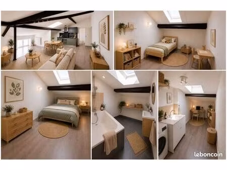 appartement t3 bis - non meublé - 46 m² habitables (80 m² au sol)■46 m² habitables (80 m² 