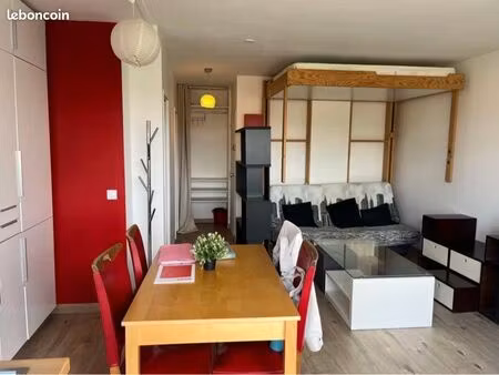 loue studio 29m² meublé lumineux avec balcon et parking - villejuif (94)