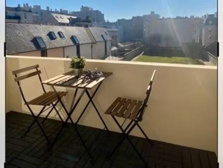 vincennes centre – 2 pièces 45 m² – terrasse – plein sud / lumineux – sans vis-à-vis