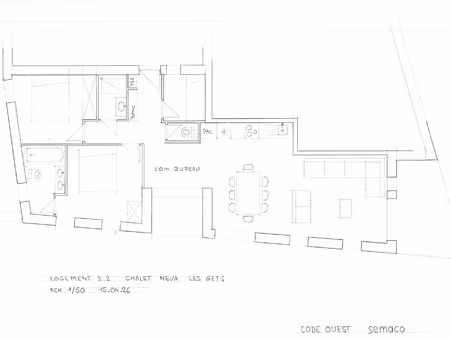 les gets - appartement t3 + cabine de 79 m² - construction neuve en vefa - centre village