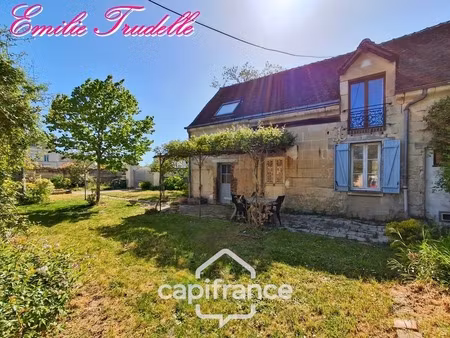 maison à vendre 4 pièces couture sur loir (41) longère en pierre – 82 m² – dépendances – j