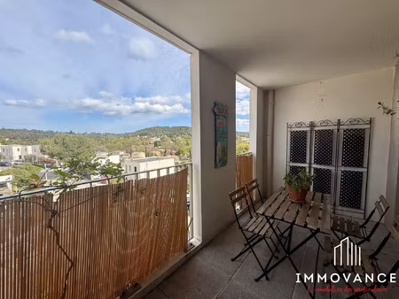 appartement 3 pièces traversant avec deux balcons