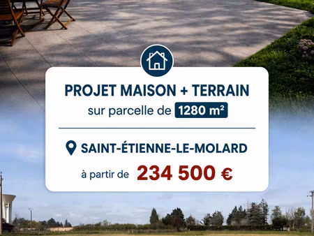 vente terrain à saint-étienne-le-molard (42130) : à vendre / 1280m² saint-étienne-le-molar
