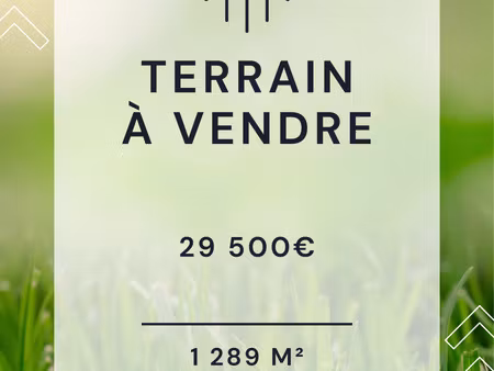 vente terrain à sachy (08110) : à vendre / 1289m² sachy