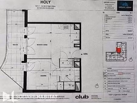 location appartement 2 pièces meublé à cesson-sévigné (35510) : à louer 2 pièces meublé / 