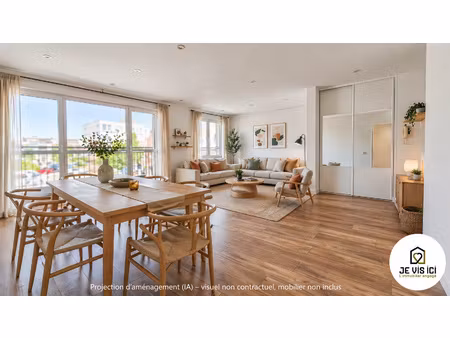 appartement t3/t4 rénové haut de gamme avec balcons  dpe c