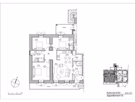 vente appartement 4 pièces 102 m² vichy (03200)