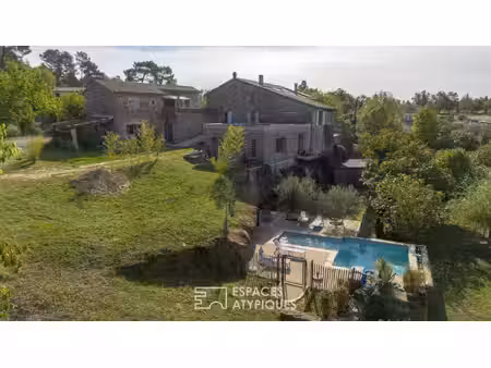mas de caractère rénové avec ses gîtes  sa piscine et son atelier d'artiste