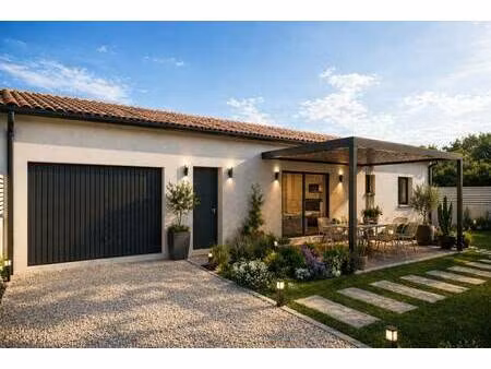 terrain avec maison neuve à vendre