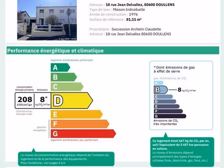 maison ville 81 m2 trois chambres doullens