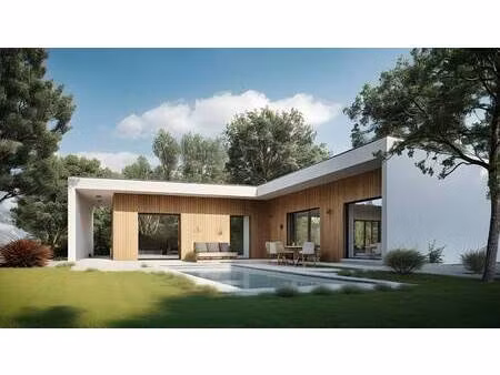 terrain avec maison neuve à vendre
