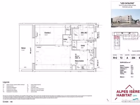 appartement 2 pièces 49 m²