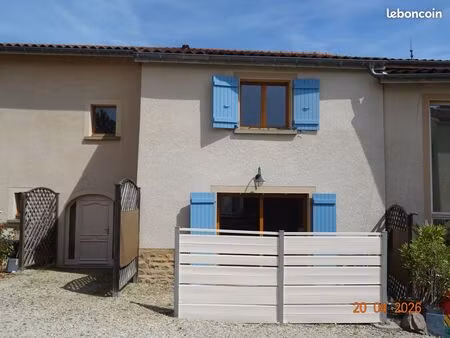 maison mitoyenne t3 proche village dommartin 69