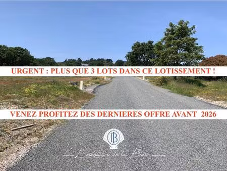 terrain constructible viabilisé à vendre