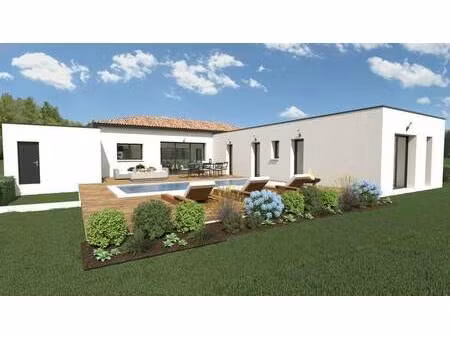 terrain avec maison neuve à vendre