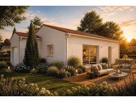 terrain avec maison neuve à vendre