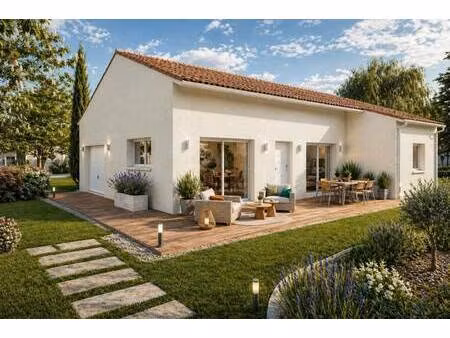 terrain avec maison neuve à vendre