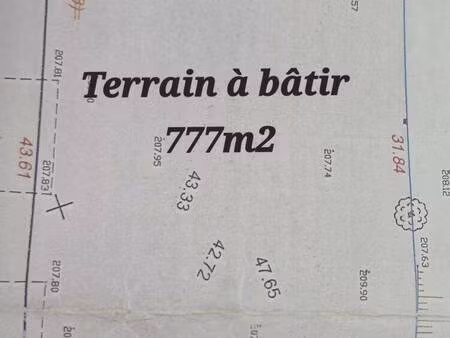 terrain constructible à vendre