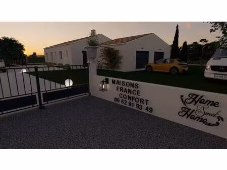 terrain avec maison neuve à vendre