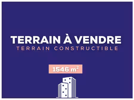 terrain constructible neuf à vendre