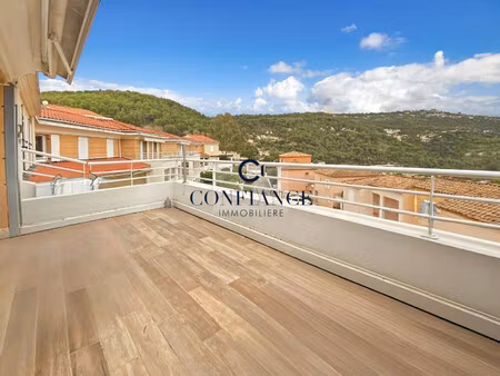 (06360) eze village 3 pieces vue per panoramique terrasse garage