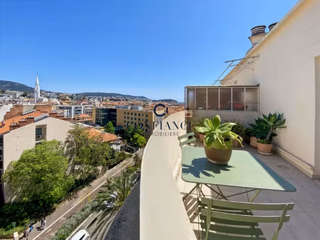 (06100) nice grand fi dernier etage terrasse panoramique tram