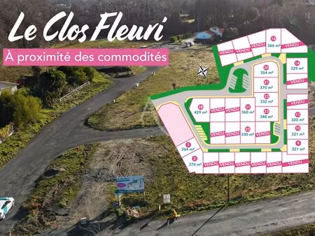 en vente terrain non constructible 264 m² – 55 000 € |challans