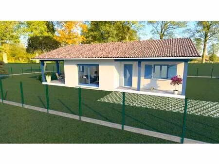 terrain avec maison neuve à vendre