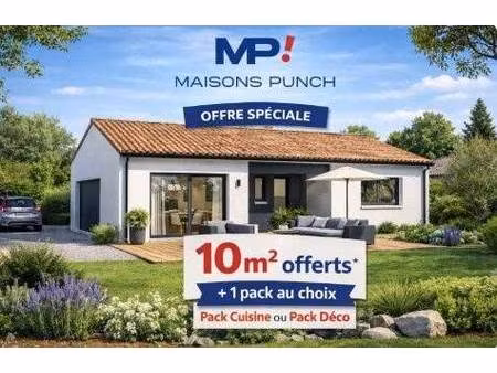terrain avec maison neuve à vendre