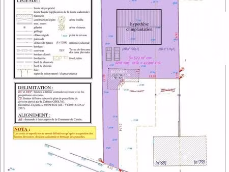 terrain constructible à vendre