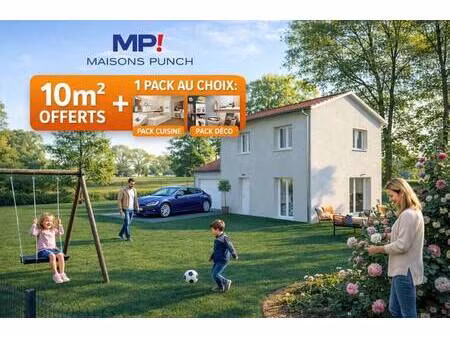 terrain avec maison neuve à vendre