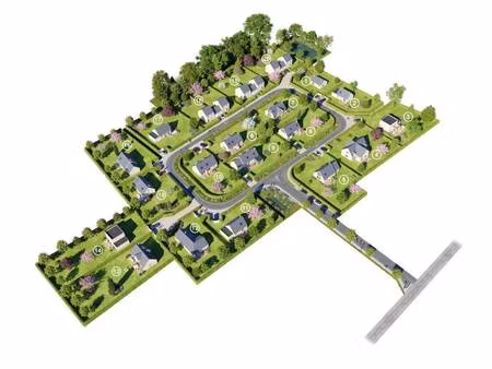 terrain constructible viabilisé à vendre