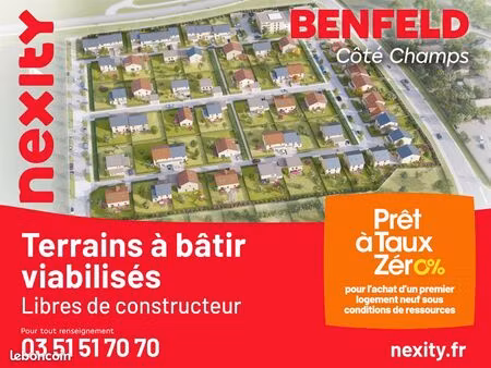 terrains constructibles à benfeld  près de strasbourg
