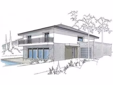 terrain avec maison neuve à vendre