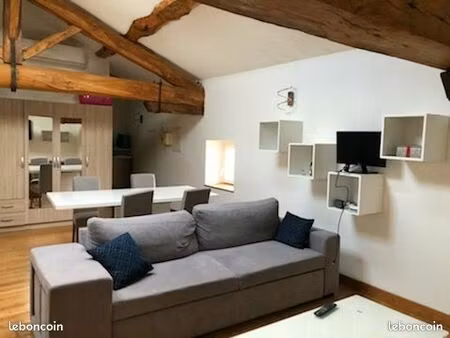 appartement loft meublé et climatisé 43 m2 centre ville rieumes