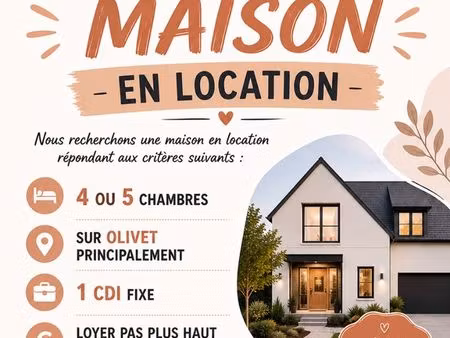 recherche maison olivet