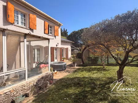 nimes vacquerolles villa t6 piscine garage terrain 2143 m2
