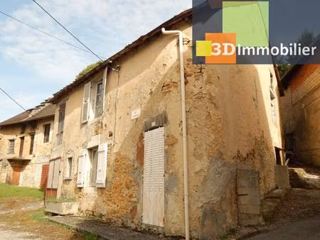 vente : secteur sellières (39230)  à vendre maison de village en pierre à rénover 75 m²  t