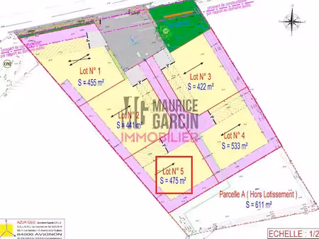 vente terrain à batir 475 m² à monteux (84170)  146 000 €